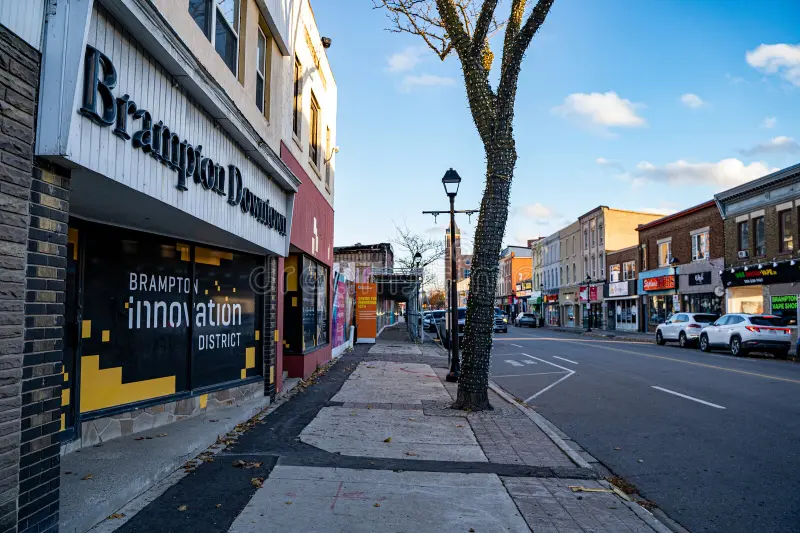 Downtown Brampton Innovation District streetscape — Brampton home value guide